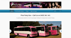 Desktop Screenshot of pinkpartybus.com.au