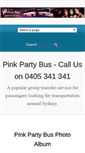 Mobile Screenshot of pinkpartybus.com.au